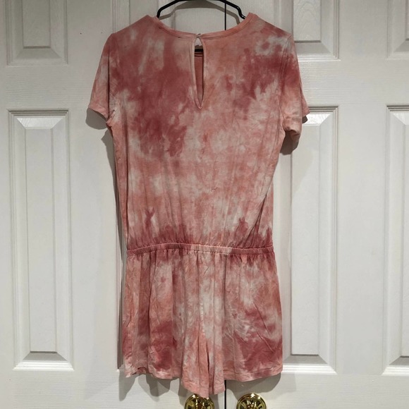 Forever 21 sz M Pink Tie Dye knit Romper - Picture 3 of 8